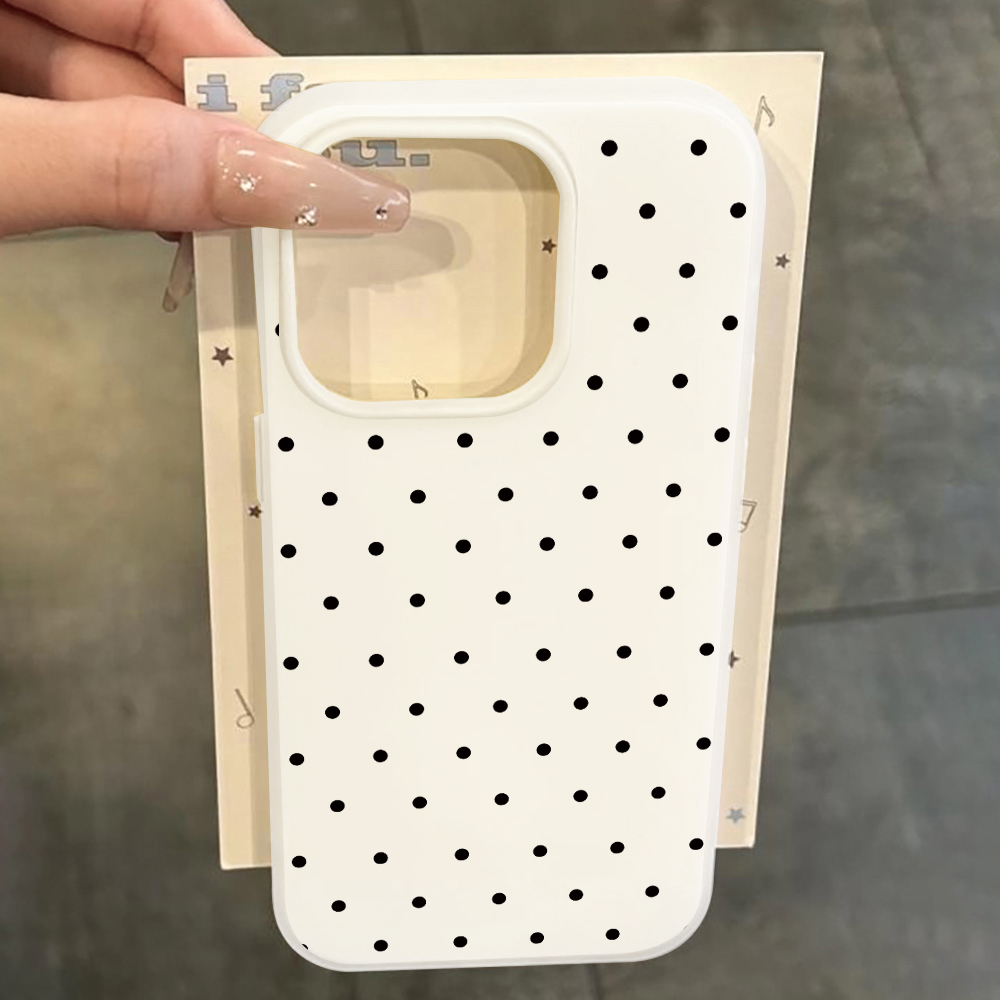 Samsung Galaxy A55 - Coque minimaliste à pois anti-poussière pour