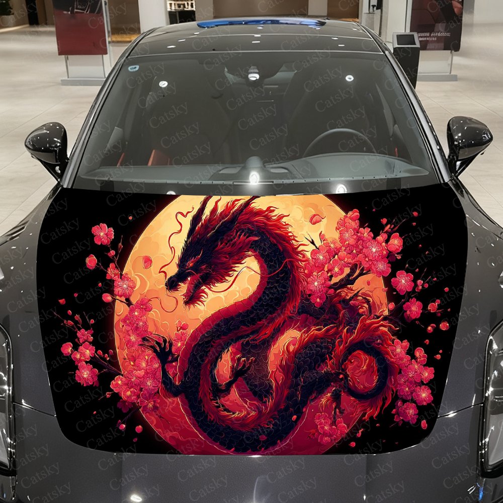 Full Cover Adhesive - Autocollant de voiture Full Moon Sakura