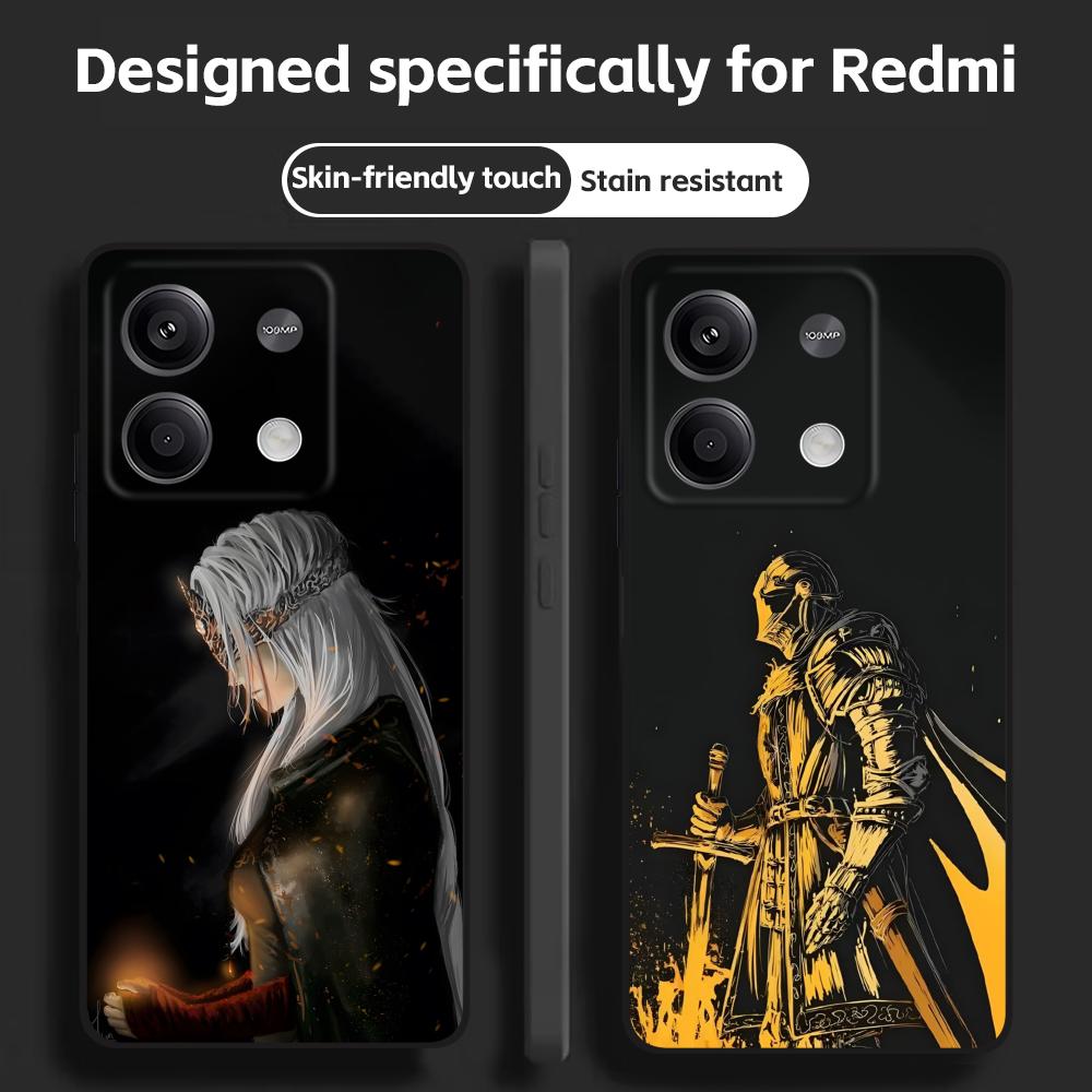 Xiaomi Redmi Note 13 - Coque de téléphone noire souple pour
