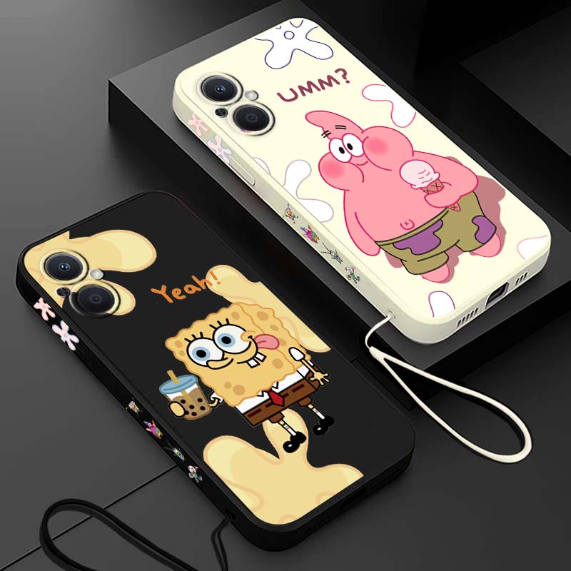 Oppo A78 - Coque de téléphone liquide avec cordon