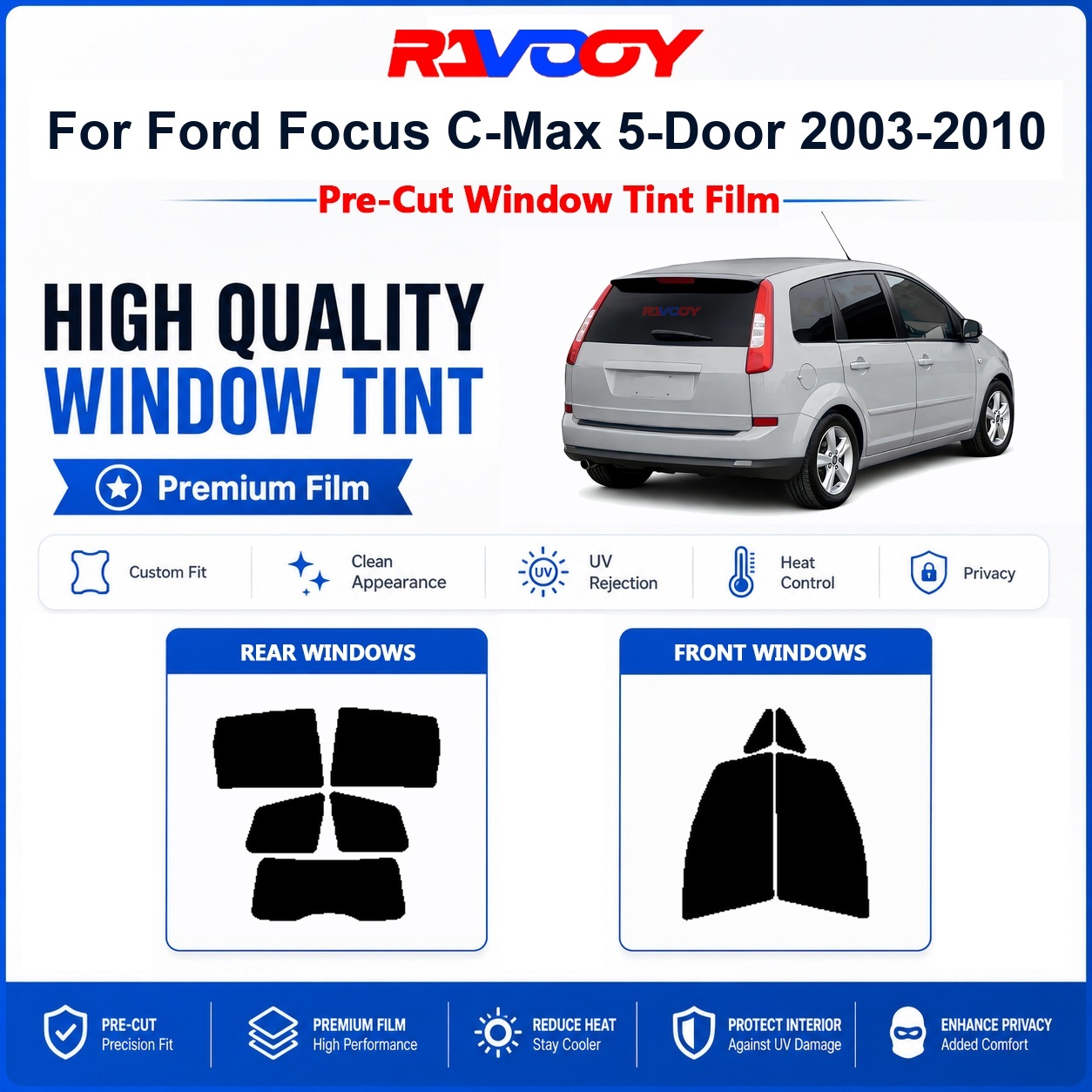 Privacy Screen Protector - Film teinté pour vitres de voiture