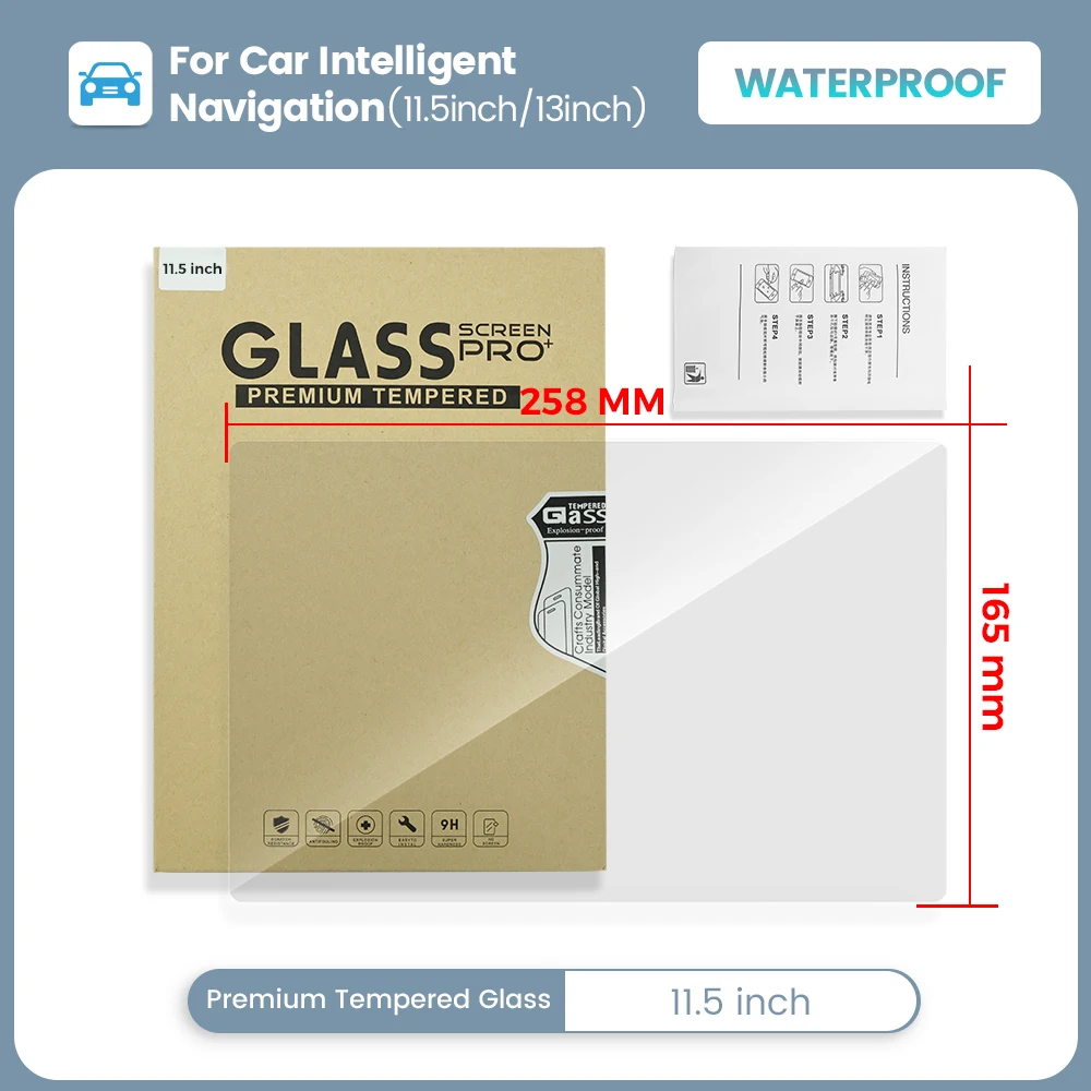 Glass Protector Auto - Film protecteur autocollant pour autoradio, lecteur