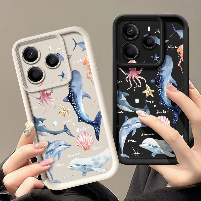 Étui souple à motif de dauphin - Xiaomi Redmi Note 14 avis et prix