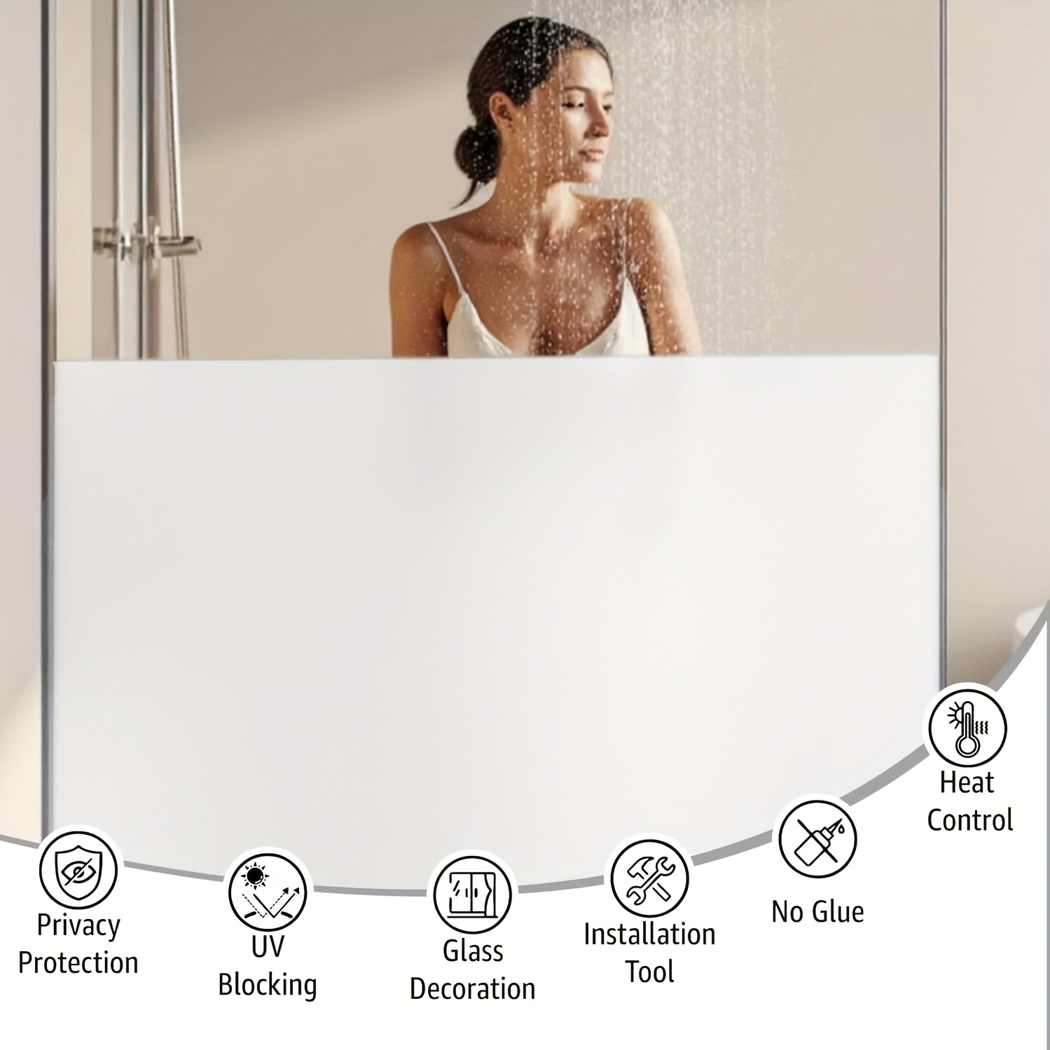 Film de fenêtre givré blanc po - Privacy Screen Protector avis et prix